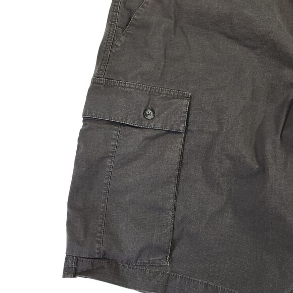 The North Face Mens Cargo Shorts Long 40x 11.5" Gray Button Down Pockets - Picture 5 of 10